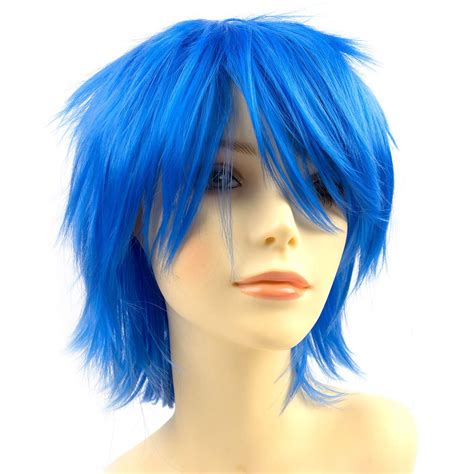 cosplay wigs blue|blue anime wig.